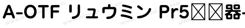 A-OTF リュウミン Pr5转换器字体转换